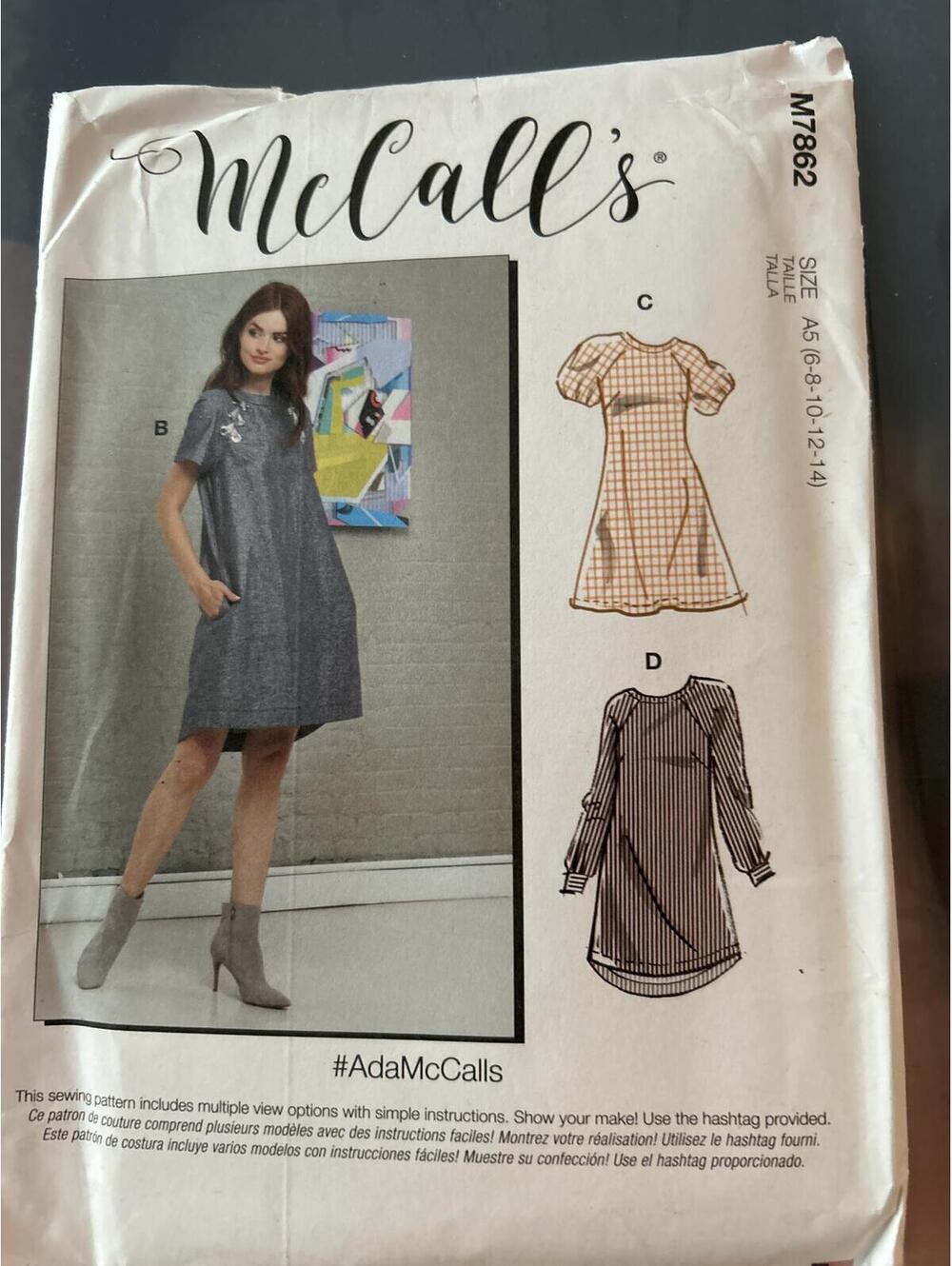 McCall's M7822 Misses' Dress Sewing Pattern